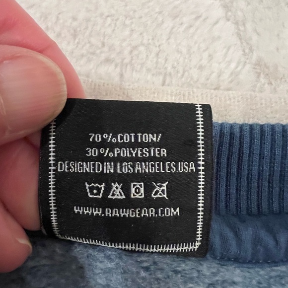 NWOT Rawgear Men’s Blue Crewneck Sweatshirt | Fleece Lined | Size S - Picture 8 of 9